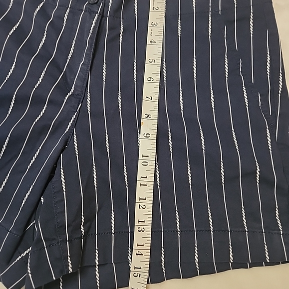 Nautica Mid Rise Twill Womens Navy  Shorts  10 - Picture 10 of 12